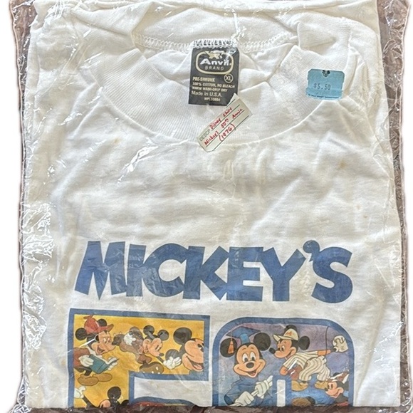 ANVIL | Vintage Mickey's 50 T-shirt Disney new and sealed - Picture 3 of 5
